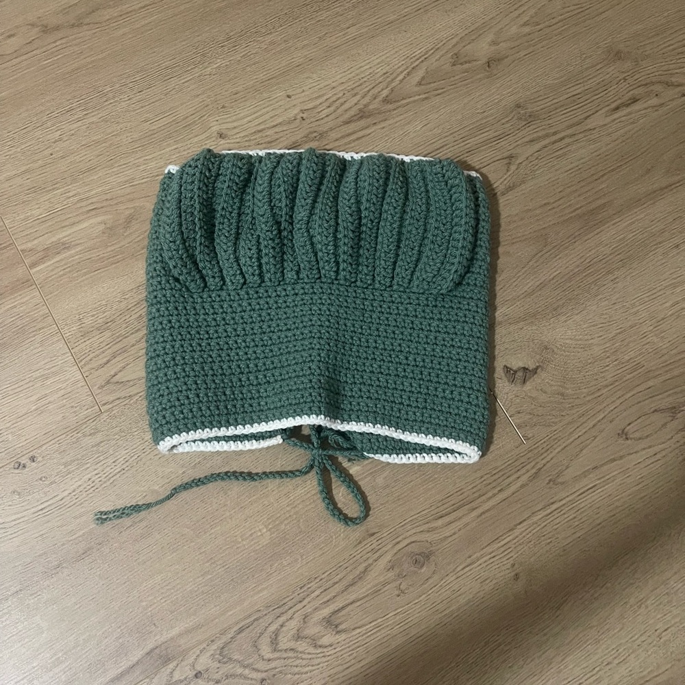 Green Crochet Tube Top